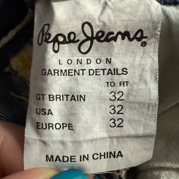 Pepe Jeans London Y2K Flare Jeans 32W x 31L • Swirl Embroidery • Mid Rise - Picture 12 of 13